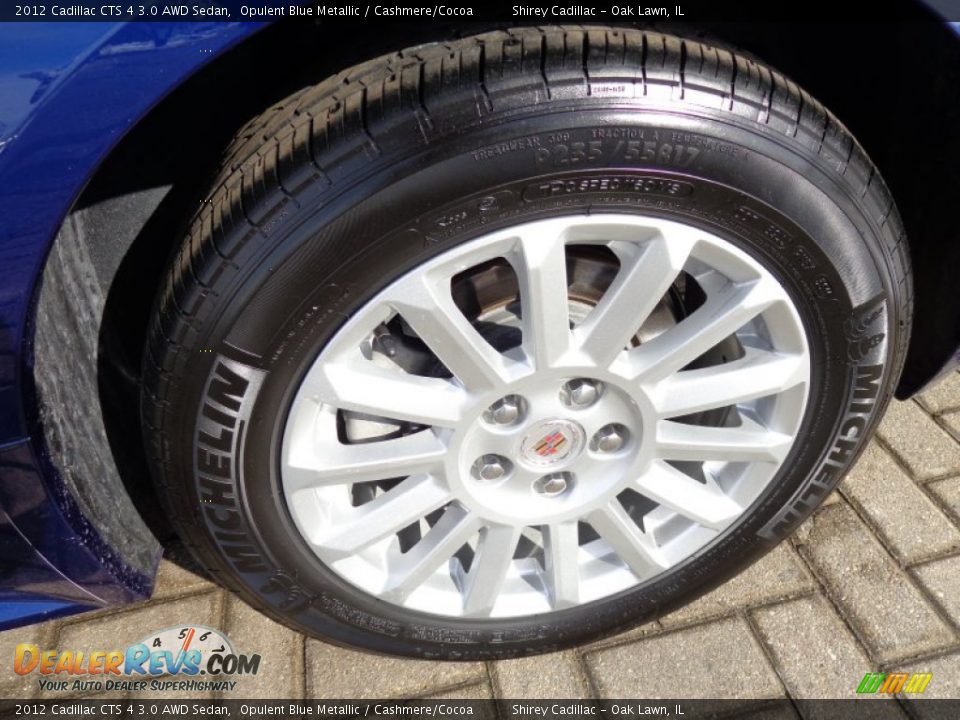 2012 Cadillac CTS 4 3.0 AWD Sedan Opulent Blue Metallic / Cashmere/Cocoa Photo #7