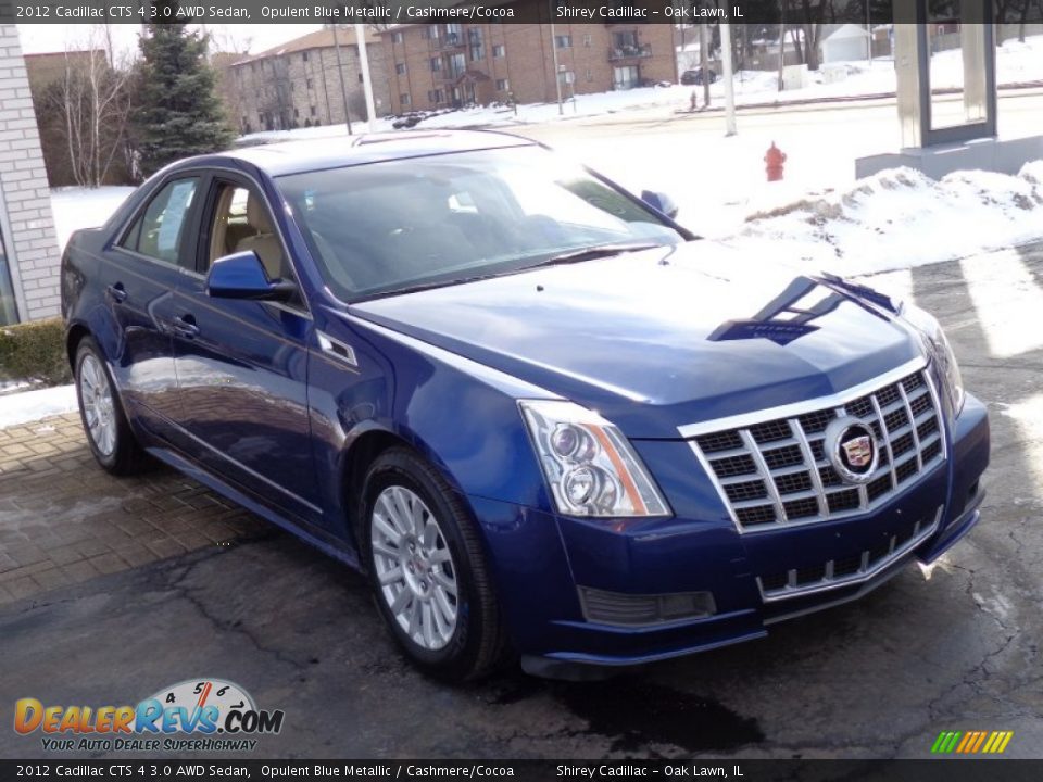 2012 Cadillac CTS 4 3.0 AWD Sedan Opulent Blue Metallic / Cashmere/Cocoa Photo #8