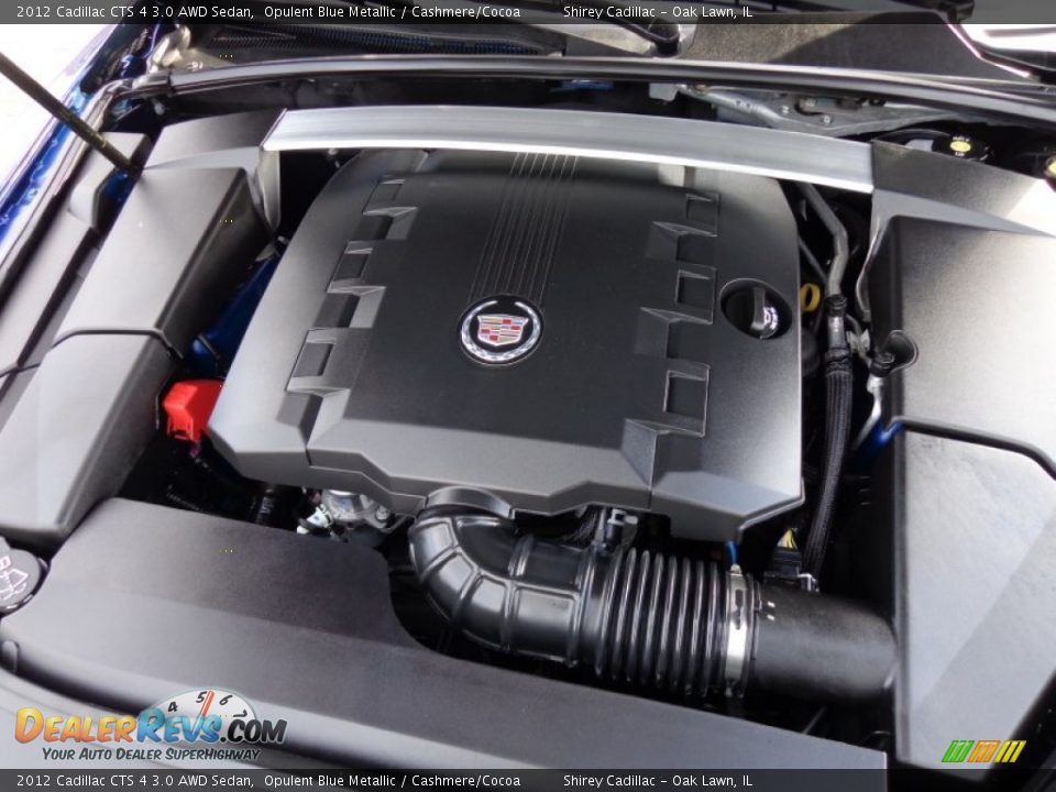 2012 Cadillac CTS 4 3.0 AWD Sedan Opulent Blue Metallic / Cashmere/Cocoa Photo #9