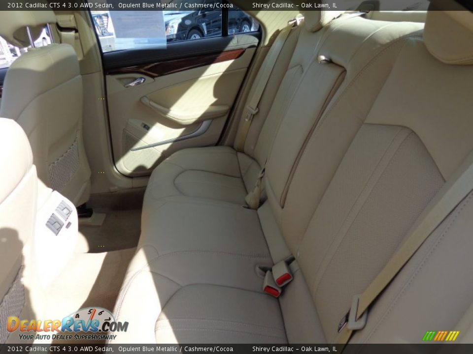 2012 Cadillac CTS 4 3.0 AWD Sedan Opulent Blue Metallic / Cashmere/Cocoa Photo #11