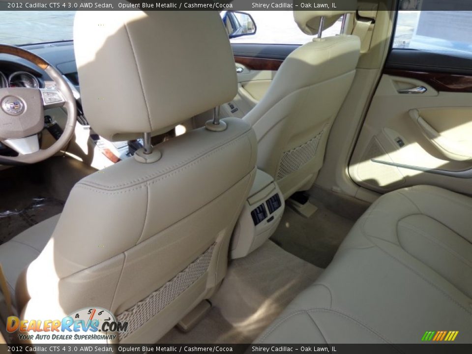 2012 Cadillac CTS 4 3.0 AWD Sedan Opulent Blue Metallic / Cashmere/Cocoa Photo #12
