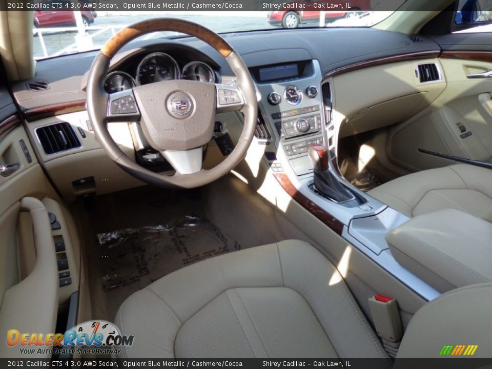 2012 Cadillac CTS 4 3.0 AWD Sedan Opulent Blue Metallic / Cashmere/Cocoa Photo #13
