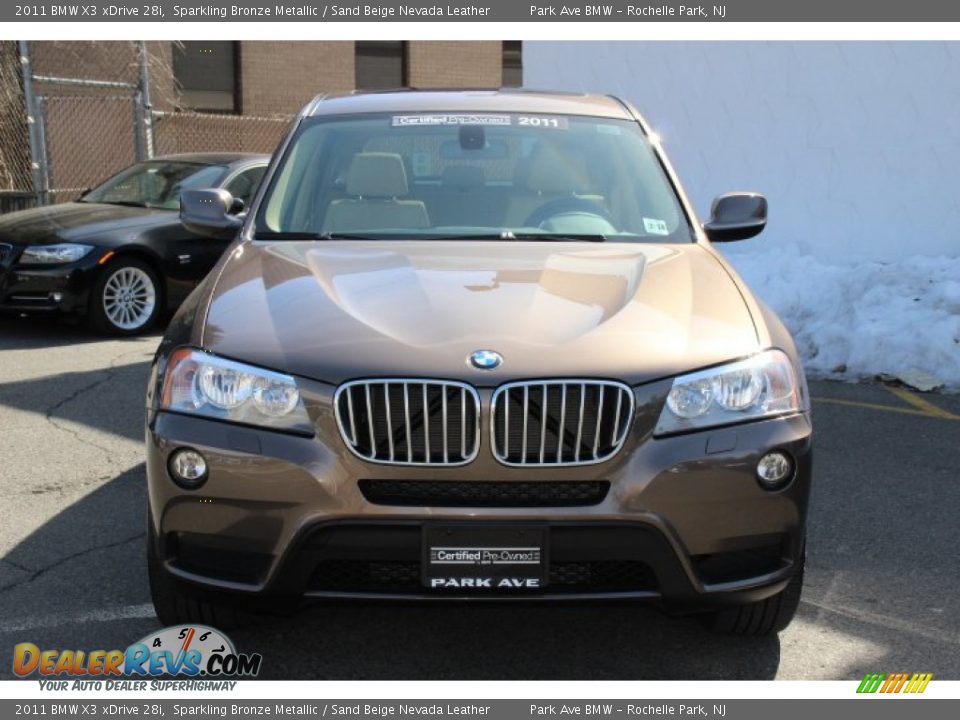 2011 BMW X3 xDrive 28i Sparkling Bronze Metallic / Sand Beige Nevada Leather Photo #8