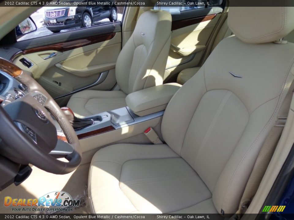 2012 Cadillac CTS 4 3.0 AWD Sedan Opulent Blue Metallic / Cashmere/Cocoa Photo #14