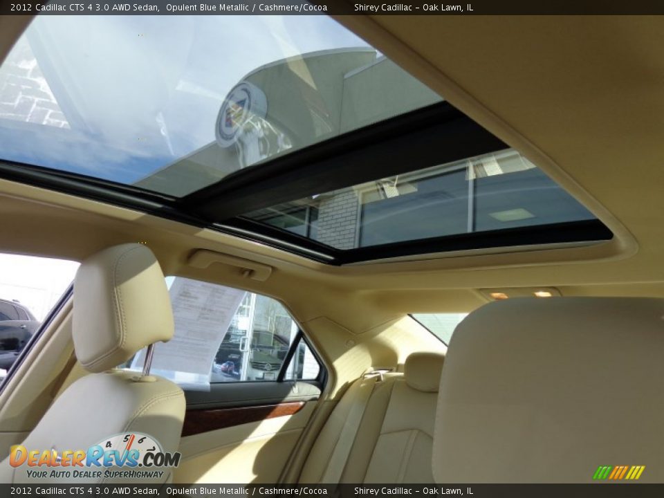 2012 Cadillac CTS 4 3.0 AWD Sedan Opulent Blue Metallic / Cashmere/Cocoa Photo #15