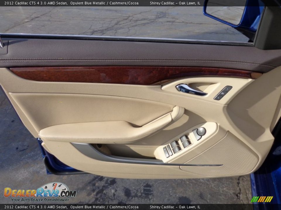 2012 Cadillac CTS 4 3.0 AWD Sedan Opulent Blue Metallic / Cashmere/Cocoa Photo #16