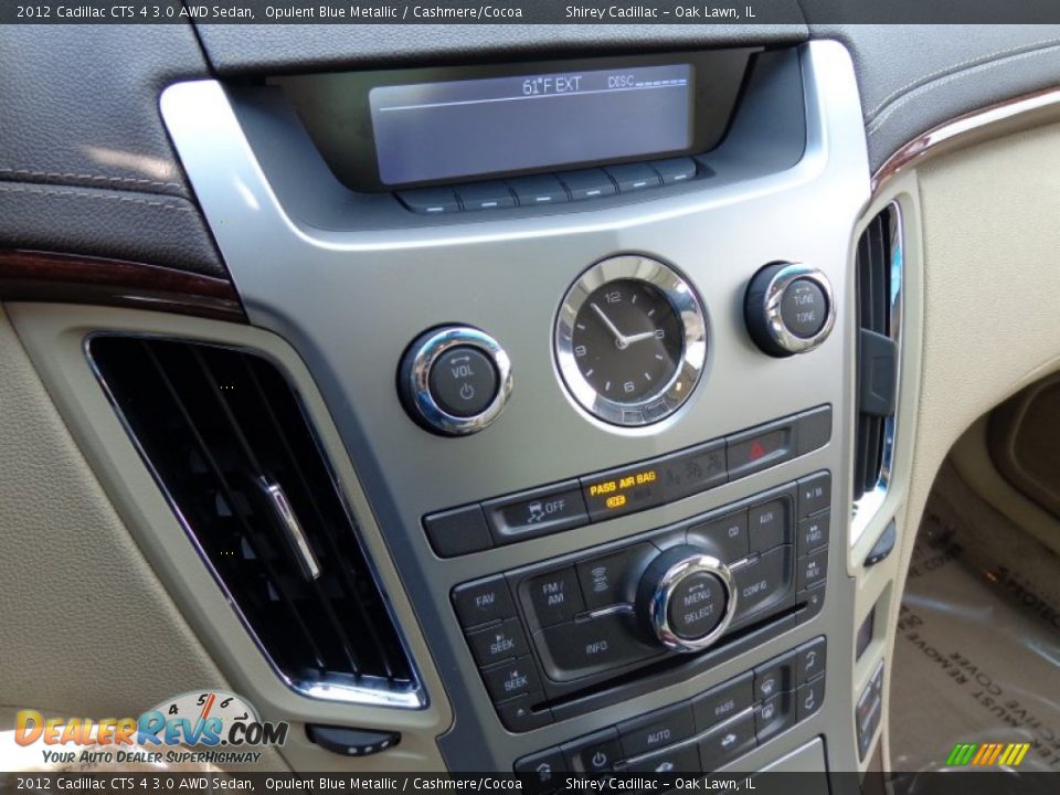2012 Cadillac CTS 4 3.0 AWD Sedan Opulent Blue Metallic / Cashmere/Cocoa Photo #20
