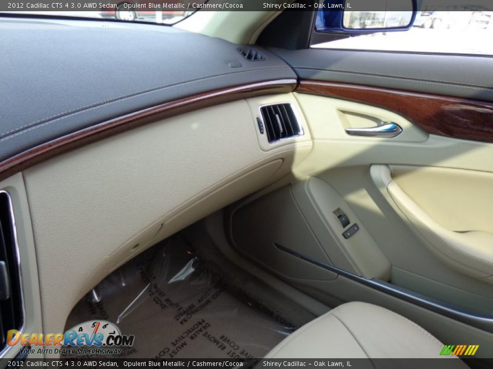 2012 Cadillac CTS 4 3.0 AWD Sedan Opulent Blue Metallic / Cashmere/Cocoa Photo #21