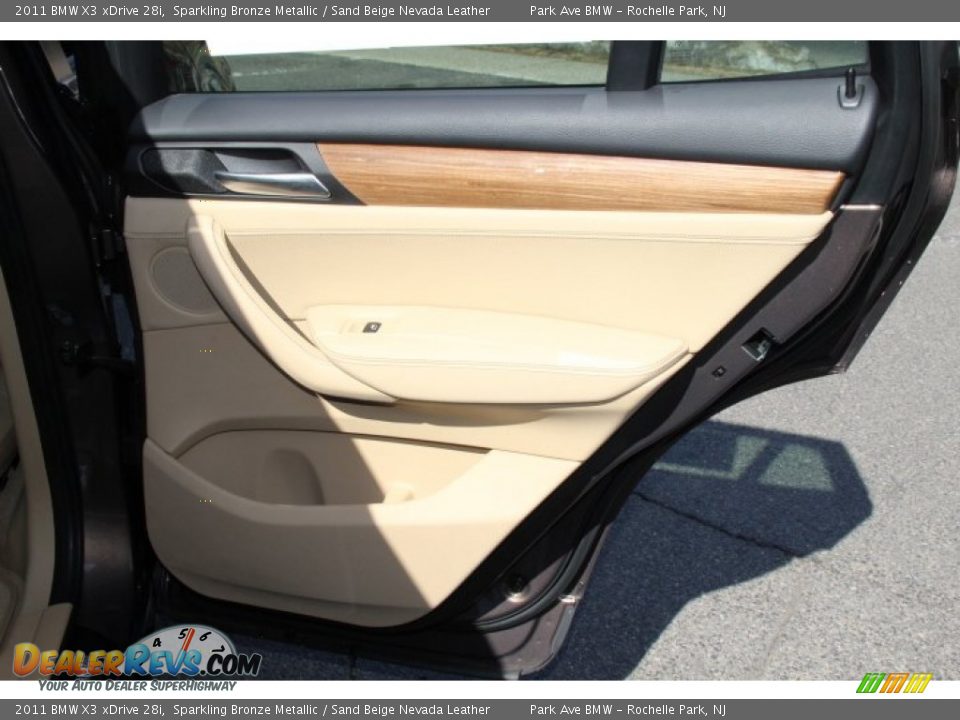 2011 BMW X3 xDrive 28i Sparkling Bronze Metallic / Sand Beige Nevada Leather Photo #23