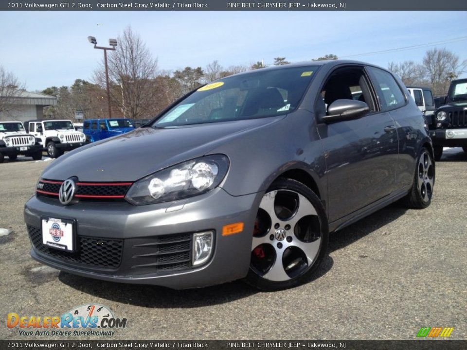 2011 Volkswagen GTI 2 Door Carbon Steel Gray Metallic / Titan Black Photo #1
