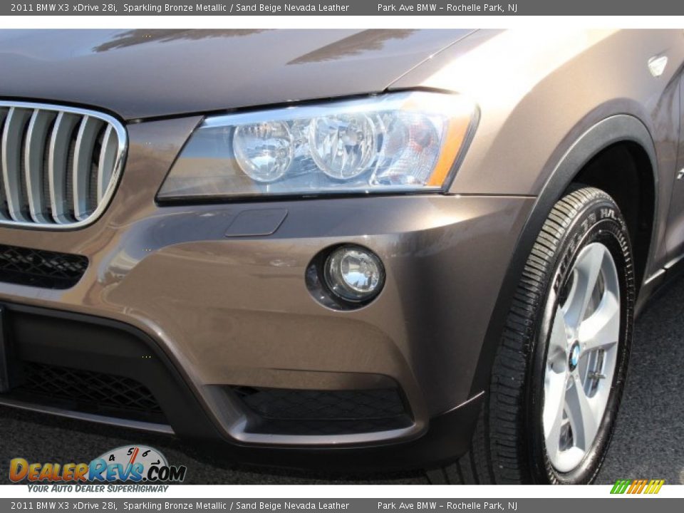 2011 BMW X3 xDrive 28i Sparkling Bronze Metallic / Sand Beige Nevada Leather Photo #30