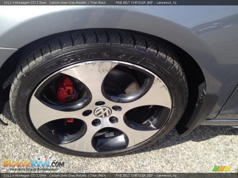2011 Volkswagen GTI 2 Door Carbon Steel Gray Metallic / Titan Black Photo #3