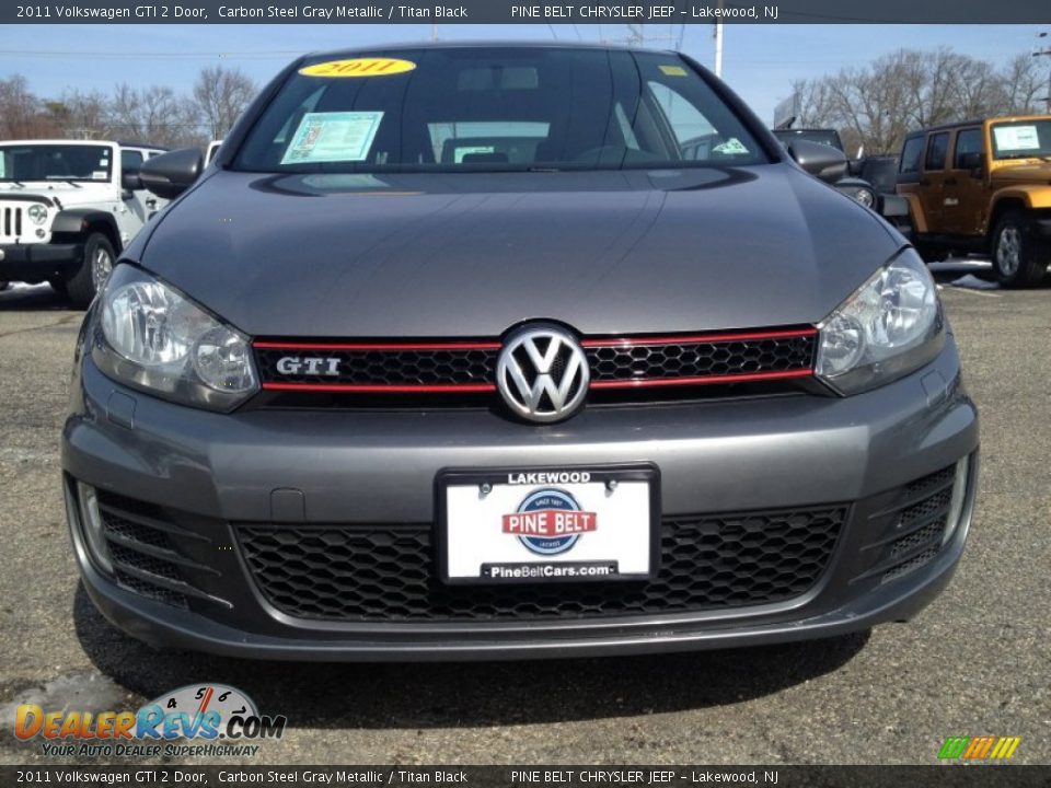 2011 Volkswagen GTI 2 Door Carbon Steel Gray Metallic / Titan Black Photo #4