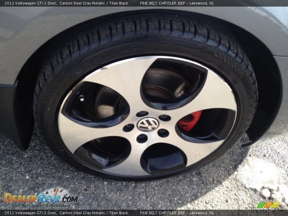 2011 Volkswagen GTI 2 Door Carbon Steel Gray Metallic / Titan Black Photo #6