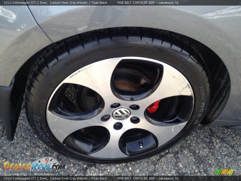 2011 Volkswagen GTI 2 Door Carbon Steel Gray Metallic / Titan Black Photo #7