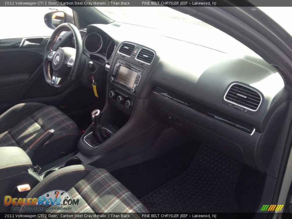 2011 Volkswagen GTI 2 Door Carbon Steel Gray Metallic / Titan Black Photo #10
