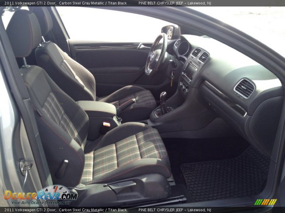 2011 Volkswagen GTI 2 Door Carbon Steel Gray Metallic / Titan Black Photo #11