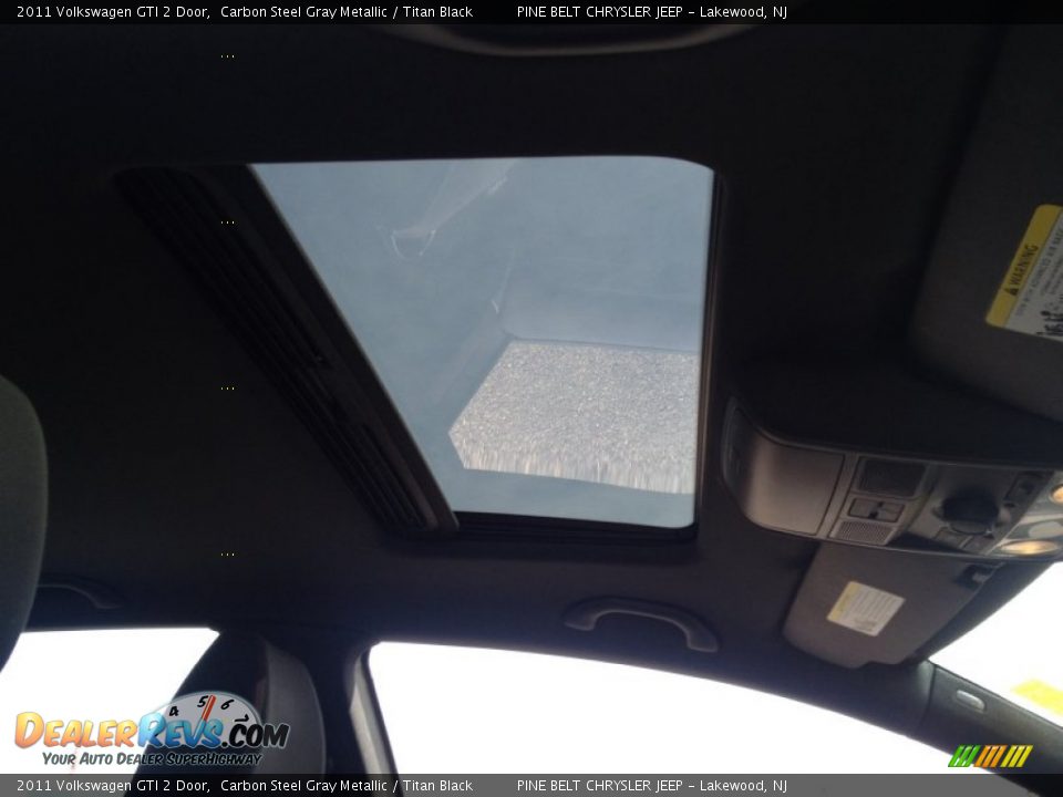2011 Volkswagen GTI 2 Door Carbon Steel Gray Metallic / Titan Black Photo #12