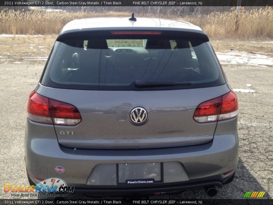 2011 Volkswagen GTI 2 Door Carbon Steel Gray Metallic / Titan Black Photo #15