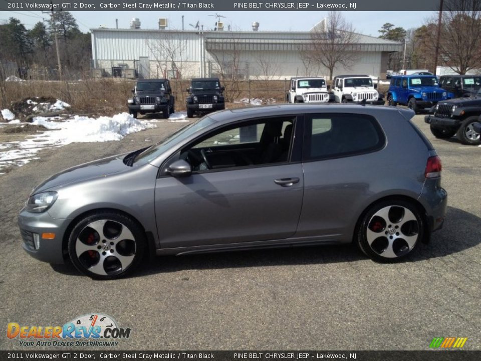 2011 Volkswagen GTI 2 Door Carbon Steel Gray Metallic / Titan Black Photo #19