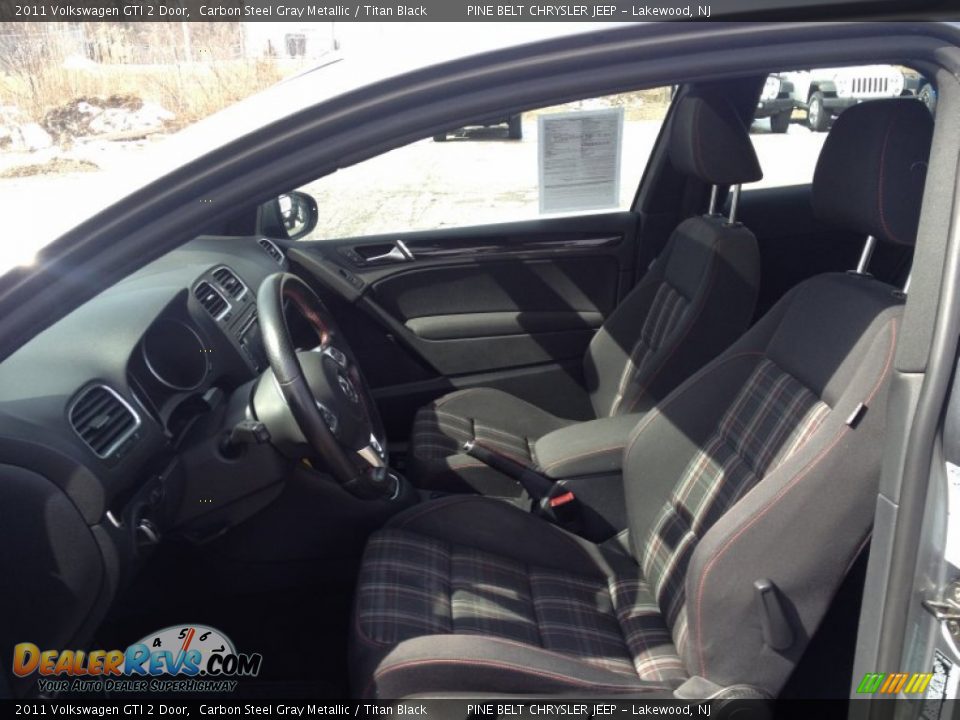2011 Volkswagen GTI 2 Door Carbon Steel Gray Metallic / Titan Black Photo #22