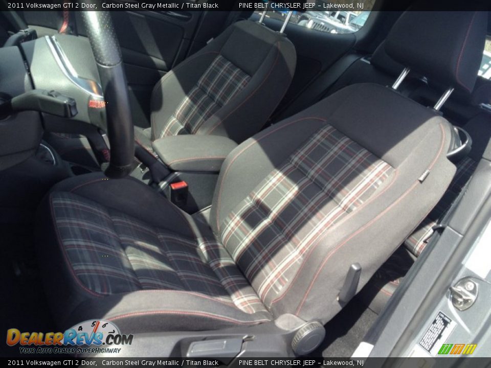 2011 Volkswagen GTI 2 Door Carbon Steel Gray Metallic / Titan Black Photo #23
