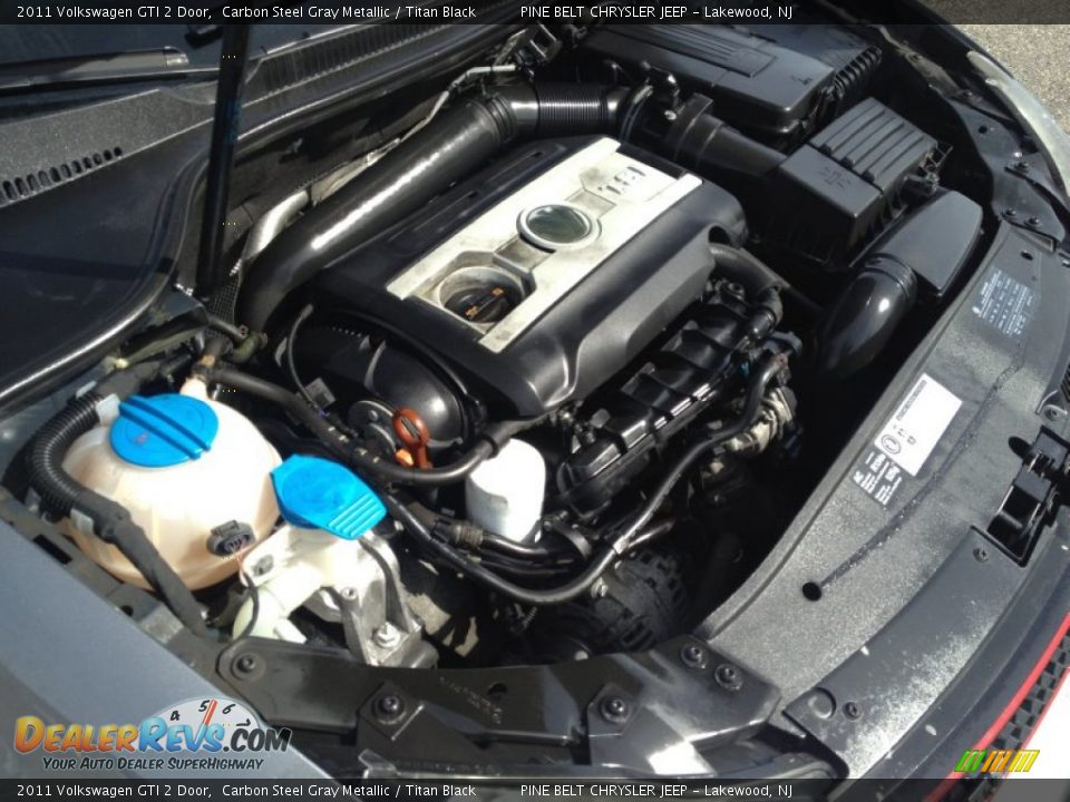 2011 Volkswagen GTI 2 Door Carbon Steel Gray Metallic / Titan Black Photo #30