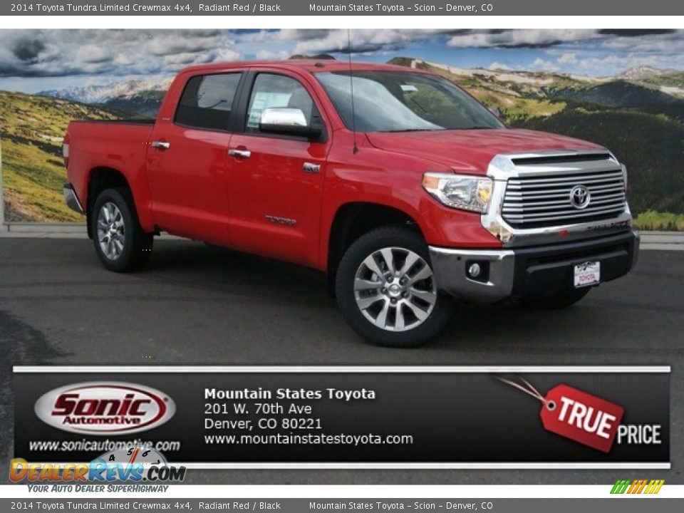 2014 Toyota Tundra Limited Crewmax 4x4 Radiant Red / Black Photo #1