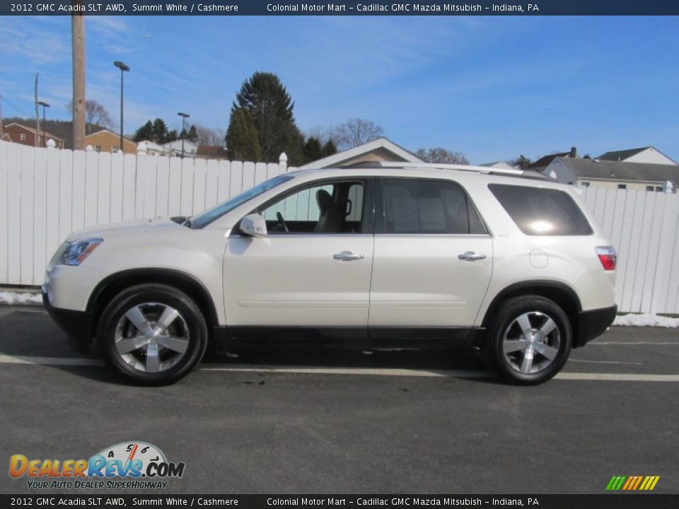 Summit White 2012 GMC Acadia SLT AWD Photo #2
