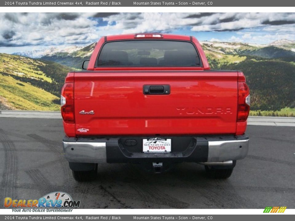 2014 Toyota Tundra Limited Crewmax 4x4 Radiant Red / Black Photo #4
