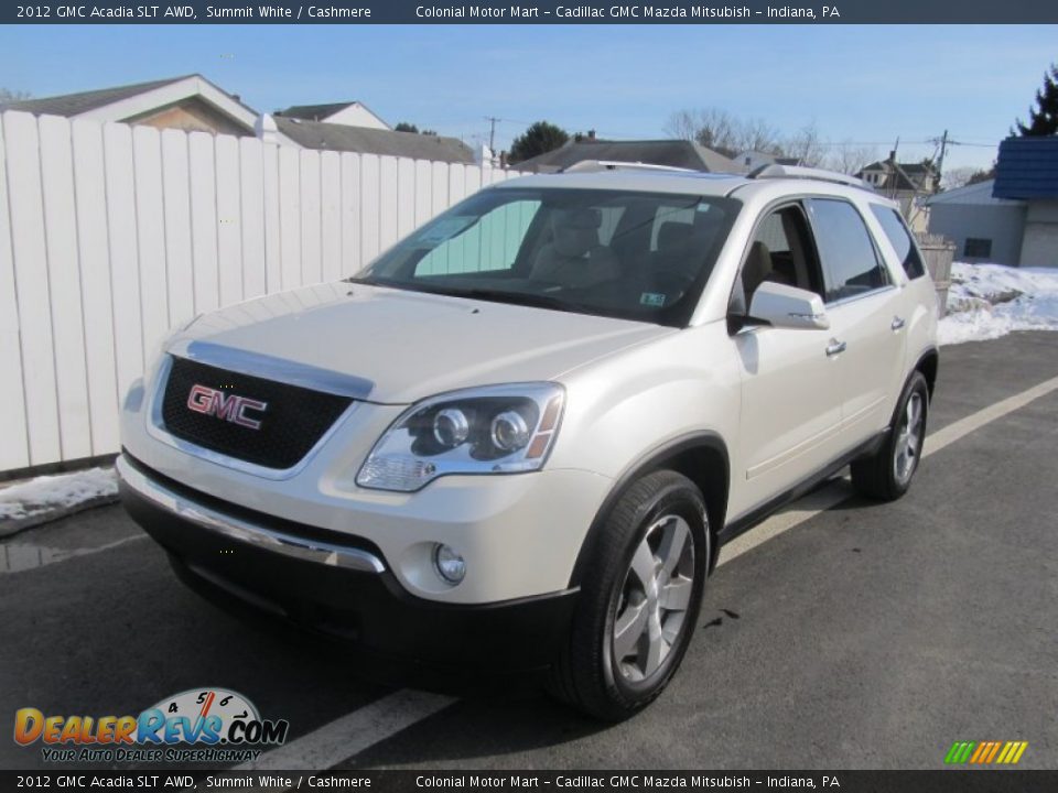 2012 GMC Acadia SLT AWD Summit White / Cashmere Photo #9