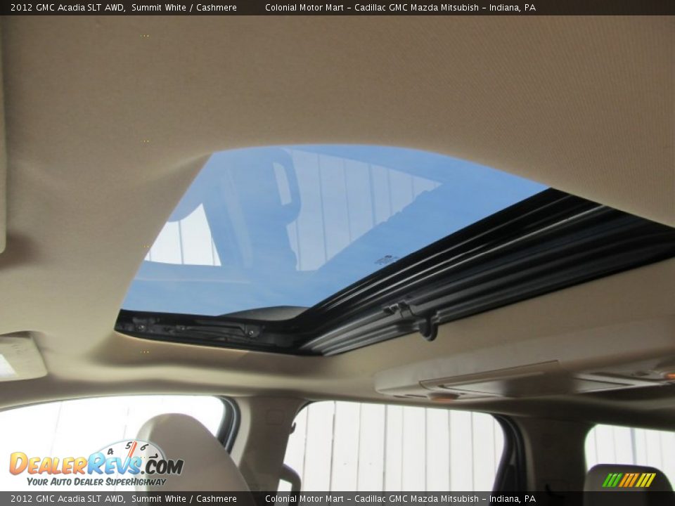 2012 GMC Acadia SLT AWD Summit White / Cashmere Photo #11