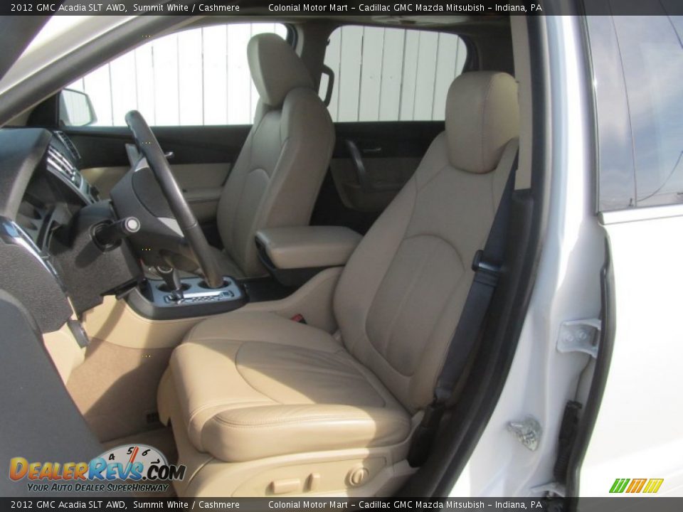 2012 GMC Acadia SLT AWD Summit White / Cashmere Photo #12