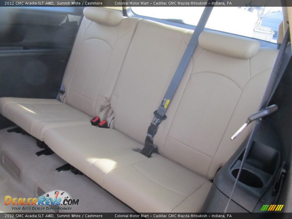 2012 GMC Acadia SLT AWD Summit White / Cashmere Photo #14