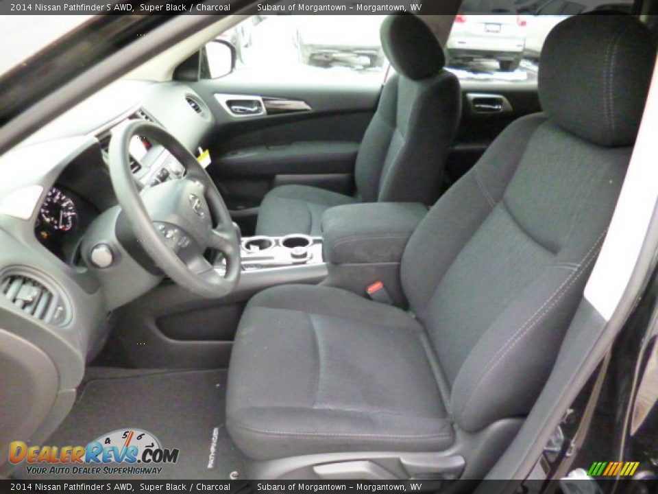2014 Nissan Pathfinder S AWD Super Black / Charcoal Photo #15