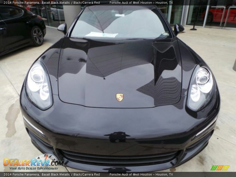 2014 Porsche Panamera Basalt Black Metallic / Black/Carrera Red Photo #2