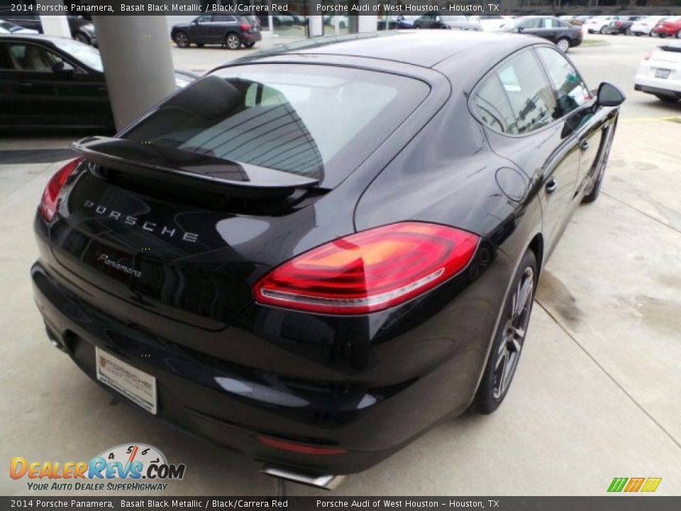 2014 Porsche Panamera Basalt Black Metallic / Black/Carrera Red Photo #7