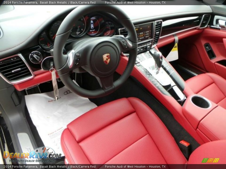 Black/Carrera Red Interior - 2014 Porsche Panamera  Photo #12