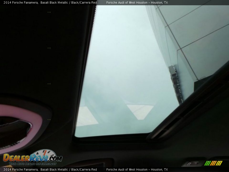2014 Porsche Panamera Basalt Black Metallic / Black/Carrera Red Photo #17