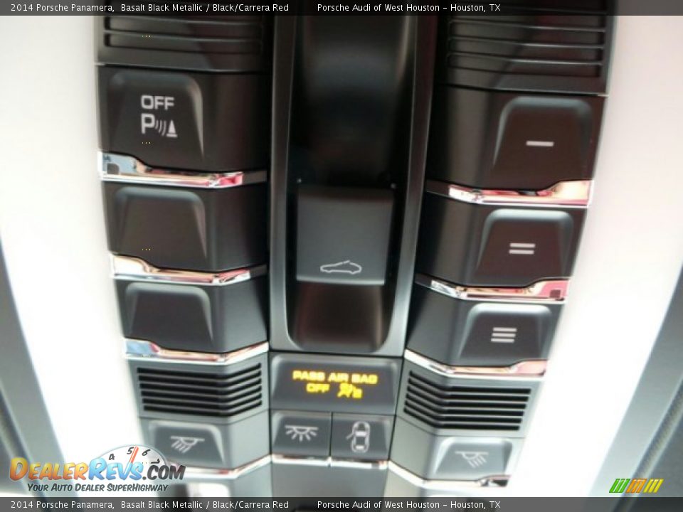2014 Porsche Panamera Basalt Black Metallic / Black/Carrera Red Photo #18