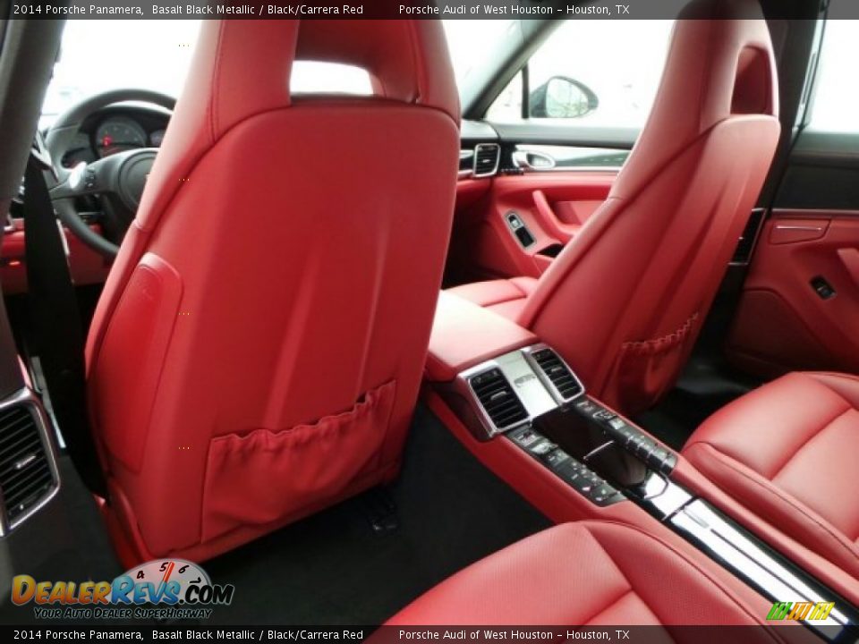 2014 Porsche Panamera Basalt Black Metallic / Black/Carrera Red Photo #25