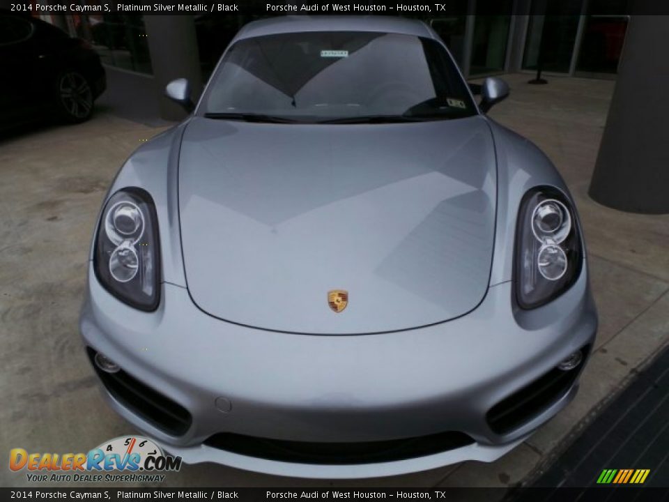 2014 Porsche Cayman S Platinum Silver Metallic / Black Photo #2