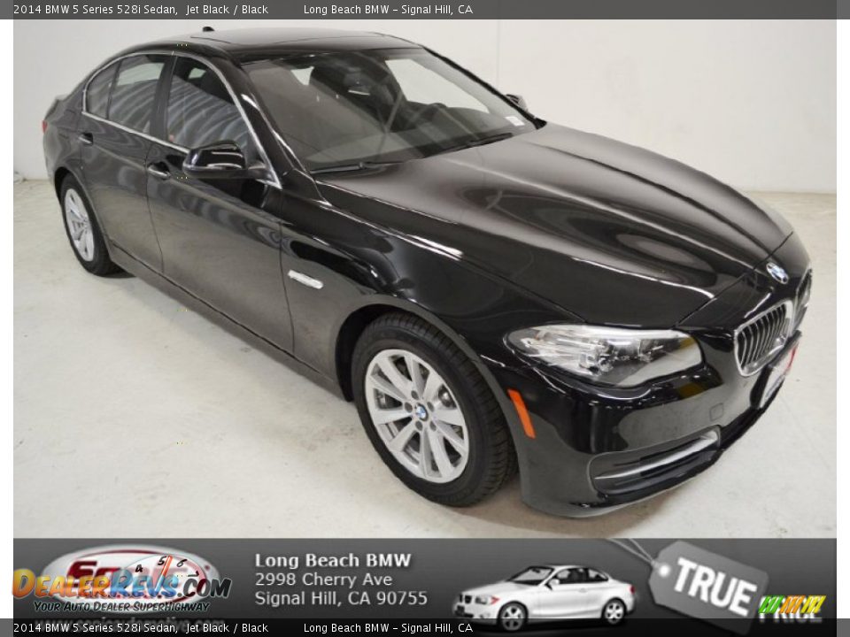 2014 BMW 5 Series 528i Sedan Jet Black / Black Photo #1