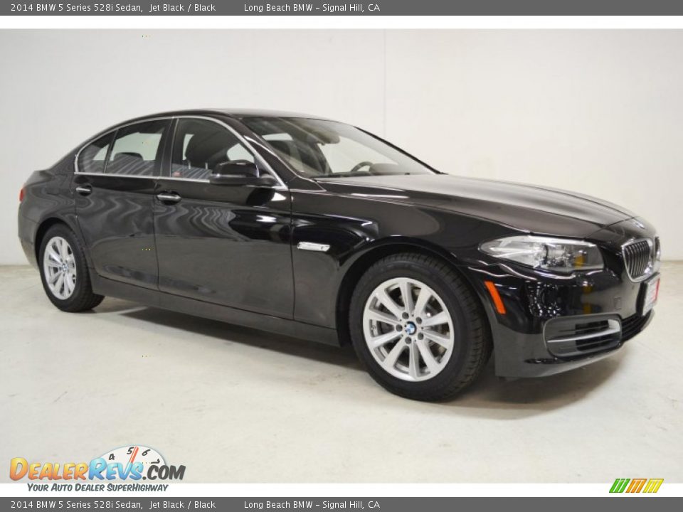 2014 BMW 5 Series 528i Sedan Jet Black / Black Photo #2
