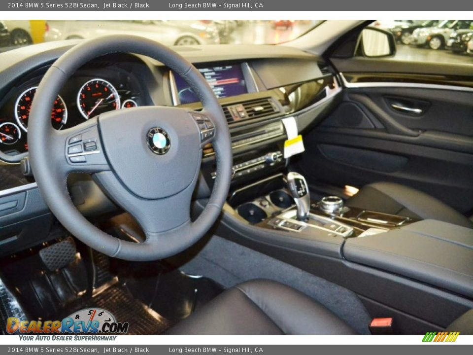 2014 BMW 5 Series 528i Sedan Jet Black / Black Photo #6