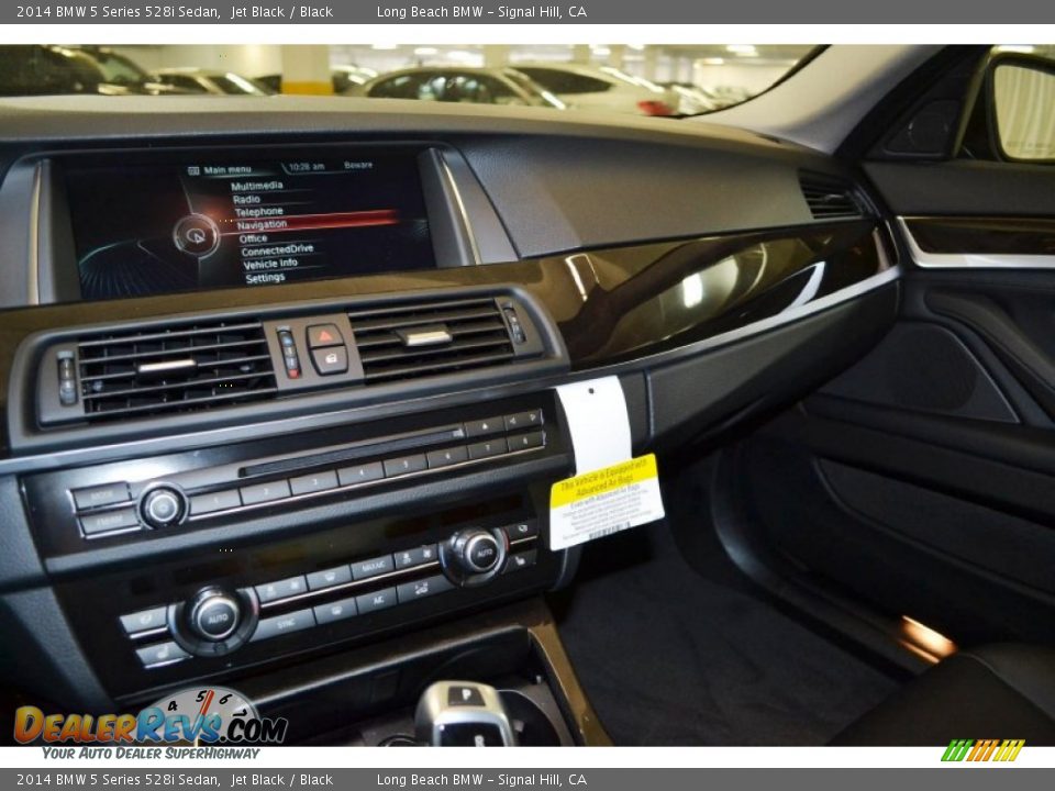 2014 BMW 5 Series 528i Sedan Jet Black / Black Photo #7