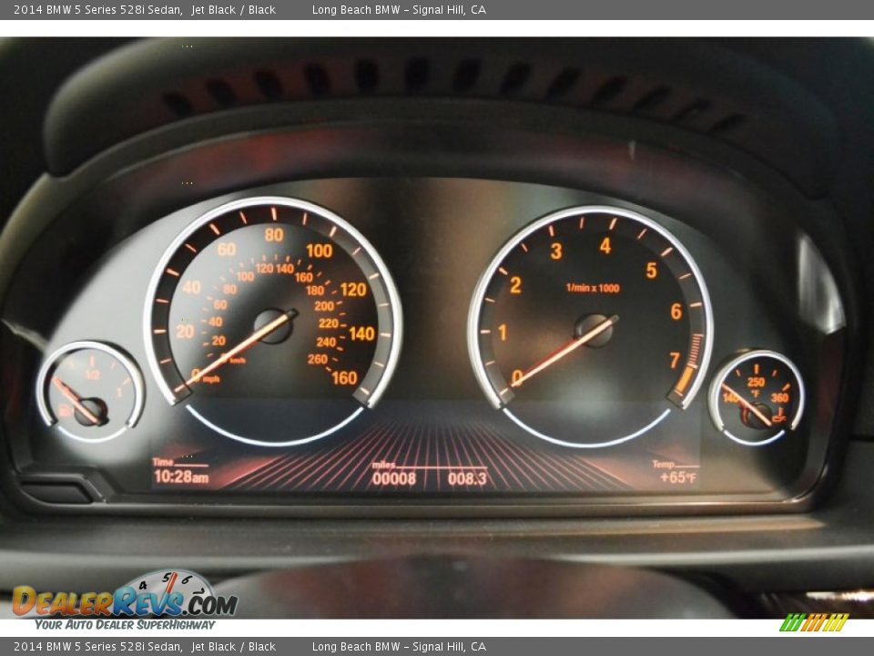 2014 BMW 5 Series 528i Sedan Jet Black / Black Photo #9