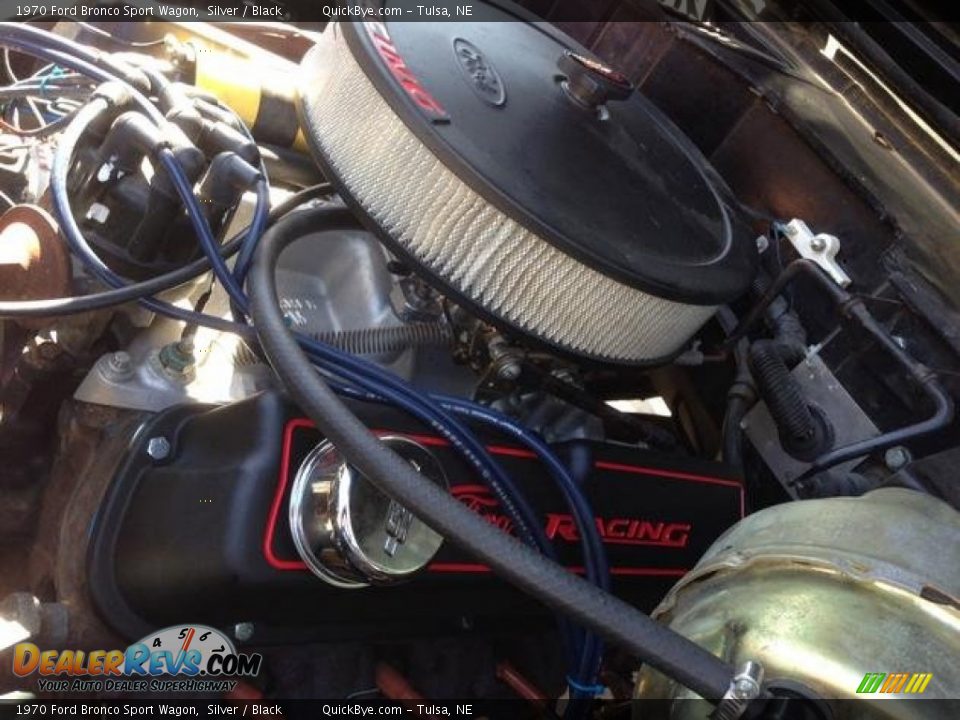 1970 Ford Bronco Sport Wagon Silver / Black Photo #8
