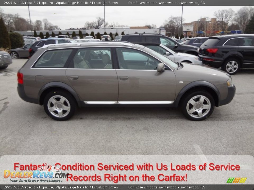 2005 Audi Allroad 2.7T quattro Alpaka Beige Metallic / Ecru/Light Brown Photo #2