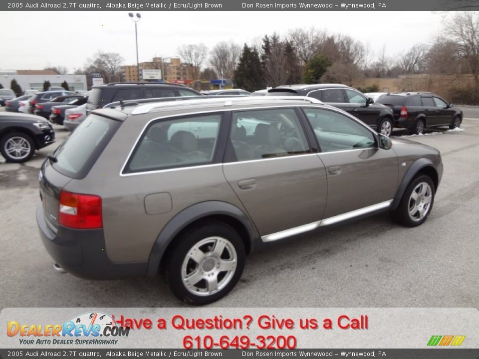 2005 Audi Allroad 2.7T quattro Alpaka Beige Metallic / Ecru/Light Brown Photo #3